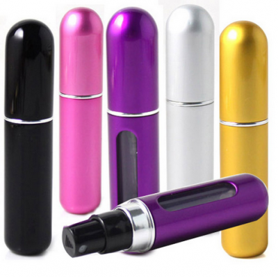 Hot 22 aluminium perfume spray bottle 5ml used for cosmetic