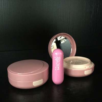 air cushion BB cream case plastic powder case for CC cream round case